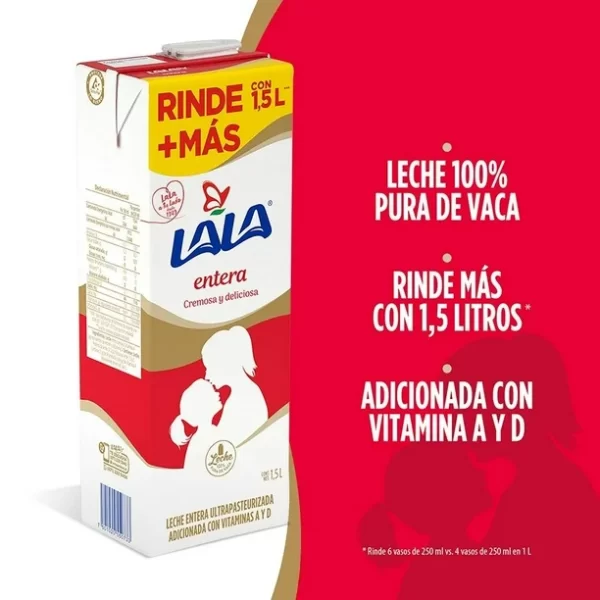 Leche Lala entera 1.5 L - Imagen 2