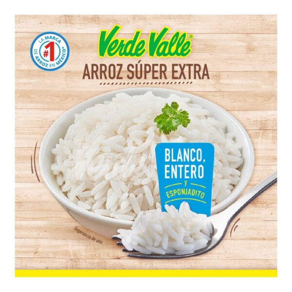 Arroz Verde Valle Súper Extra 1 kg - Imagen 3